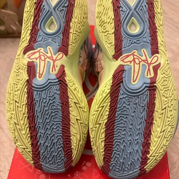 Nike Kyrie Infinity- Multicolor Athletic Sneakers - Pink, Yellow, Blue - Picture 9 of 10